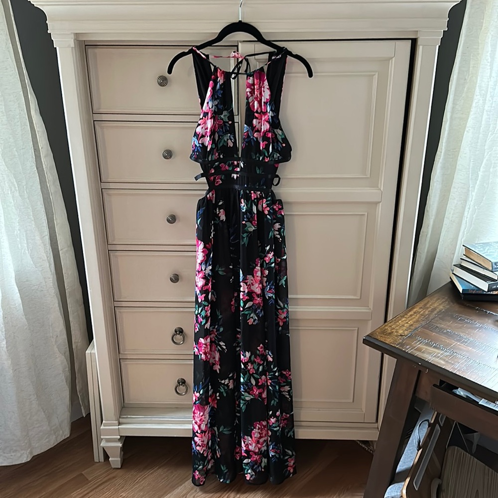Express flower print maxi dress